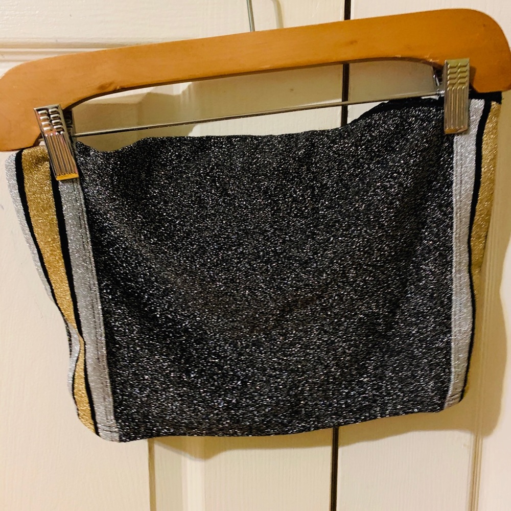 Tube top with a little sparkle.